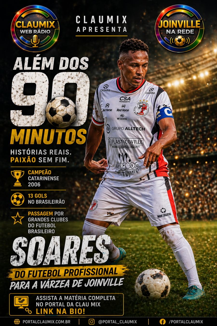 Soares: do futebol nacional ao destaque na Sercos | Além dos 90 Minutos #02
