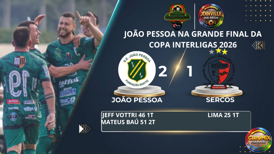 JOÃO PESSOA VIRA NO ÚLTIMO LANCE E ESTÁ NA FINAL DA COPA INTERLIGAS